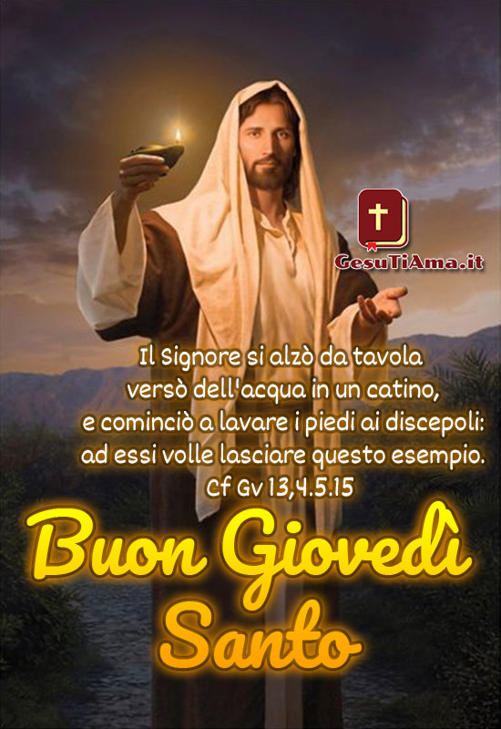 Buon Giovedì Santo immagini religiose nuove