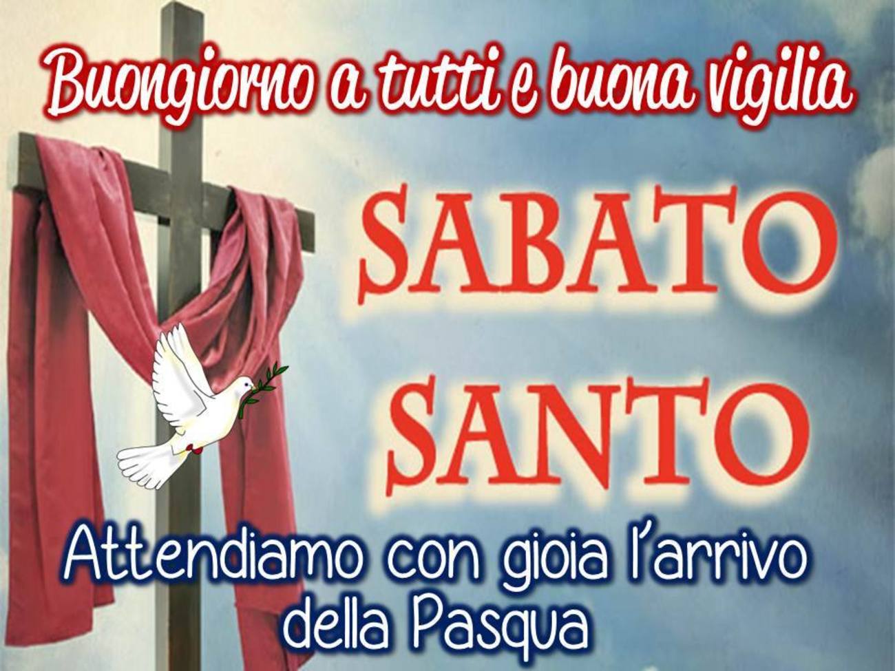 Buon Sabato Santo immagini sacre