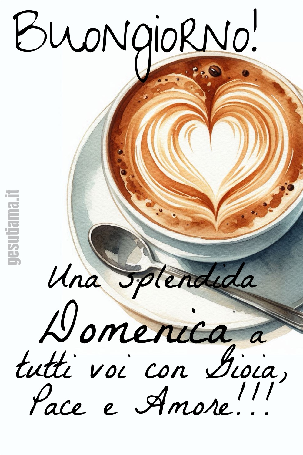 Buongiorno! Una splendida Domenica a tutti voi con Gioia, Pace e Amore!!!